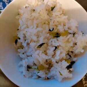 シンプル菜飯【大根葉活用】